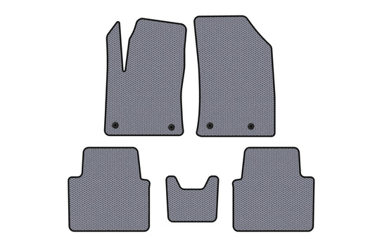 Rubber Floor Mats Carsuit (Gray) for Citroen C-3 Aircross 2017-2024 - image 1