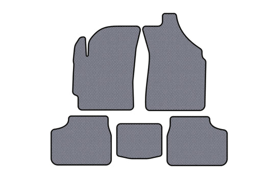 Rubber Floor Mats Carsuit (Gray) for Daewoo Matiz 1998-2008 - image 1