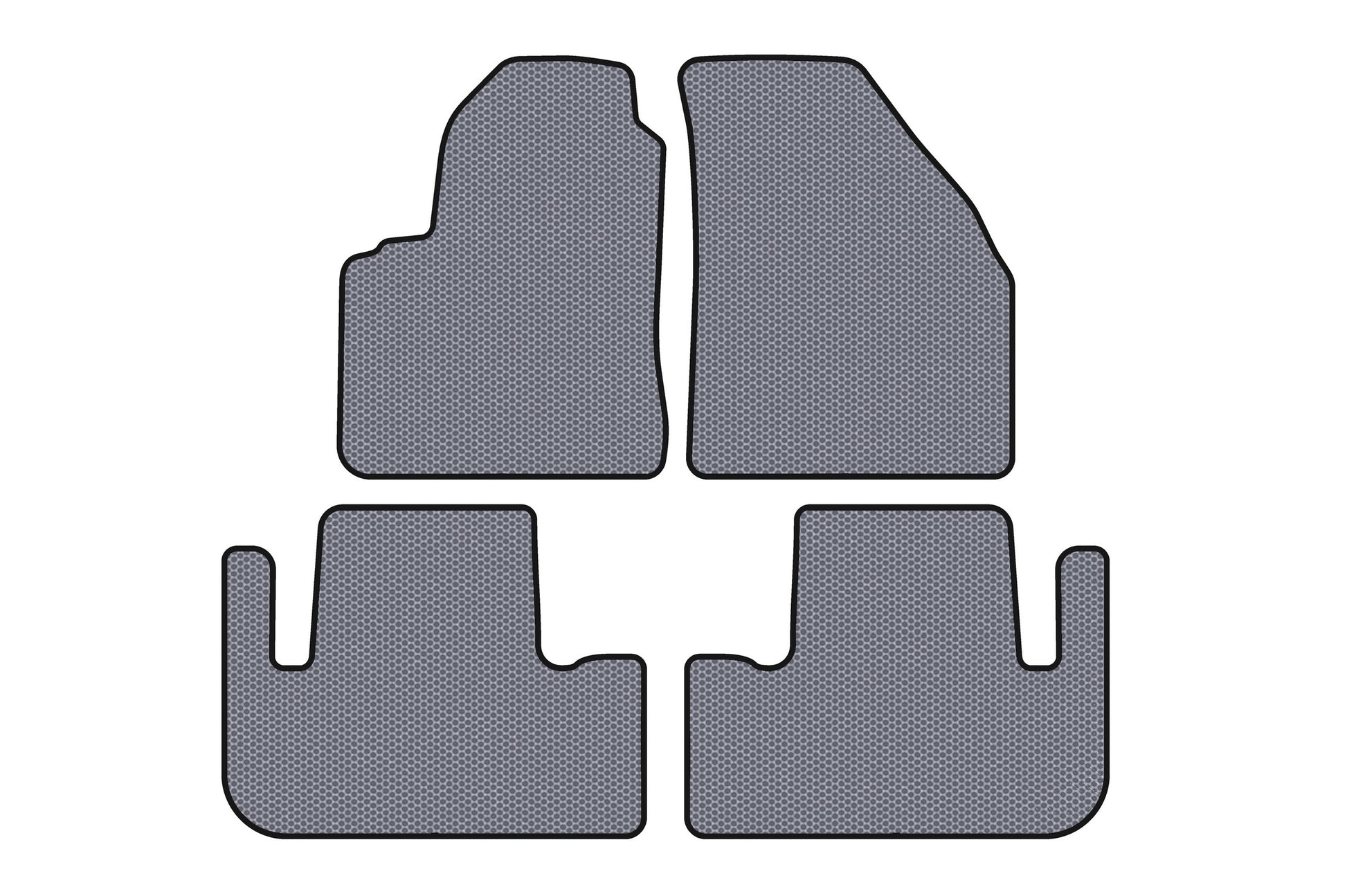 Rubber Floor Mats Carsuit (Gray) for Chevrolet Tacuma/Rezzo 2000-2008 - image 1