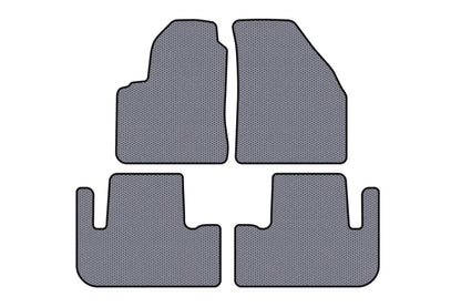 Rubber Floor Mats Carsuit (Gray) for Chevrolet Tacuma/Rezzo 2000-2008 - image 1
