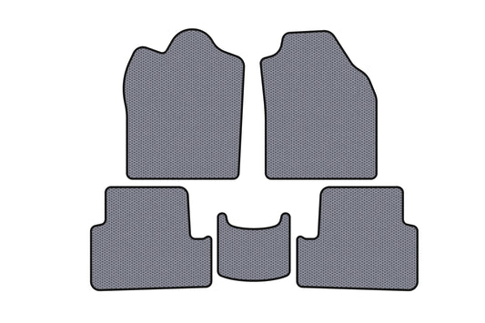 Rubber floor mats Carsuit (2009-2012, gray) for Ford Connect 2010-2013 - image 1