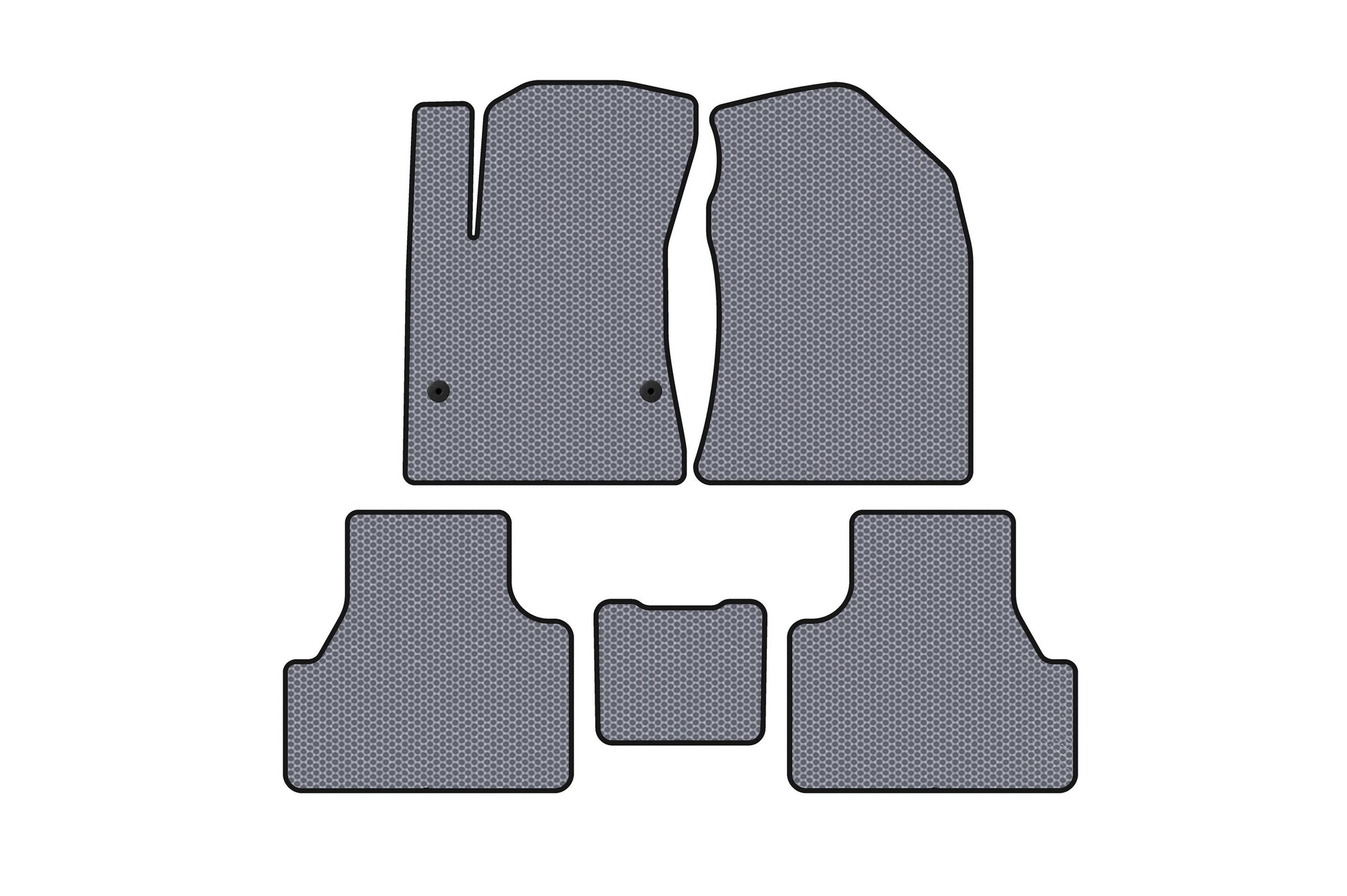 Rubber Floor Mats Carsuit (Electric, Gray) for Hyundai Kona 2017-2023 - image 1