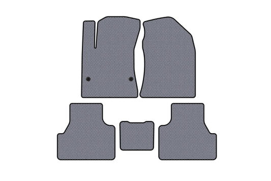 Rubber Floor Mats Carsuit (Electric, Gray) for Hyundai Kona 2017-2023 - image 1