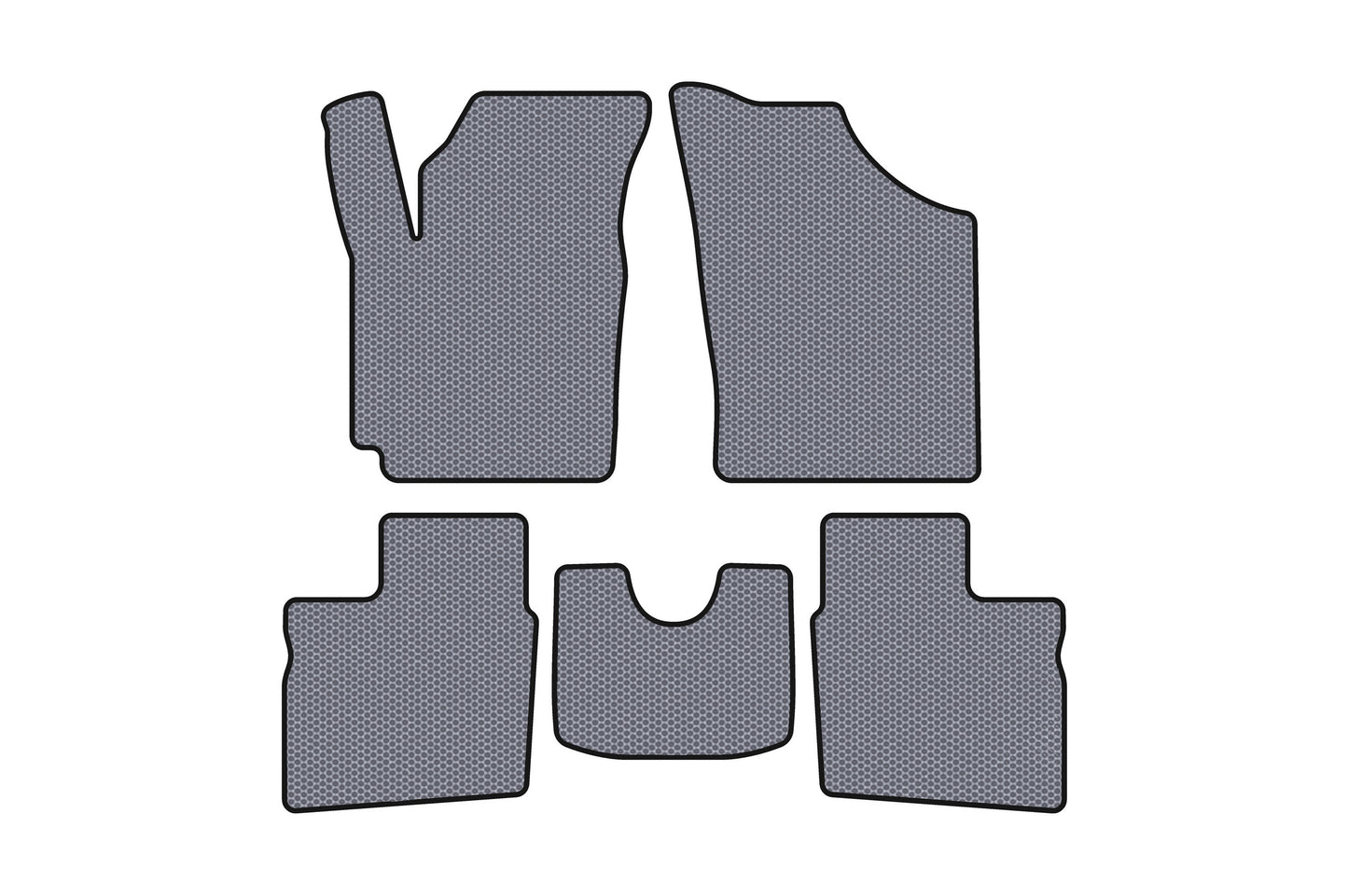 Rubber Floor Mats Carsuit (2005-2009, SD, gray) for Geely CK-1 2005-2008 - image 1