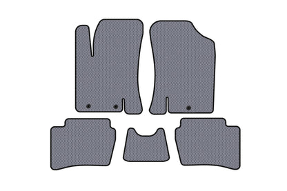 Rubber Floor Mats Carsuit (HB, Grey) for Hyundai I-20 2008-2012 - image 1