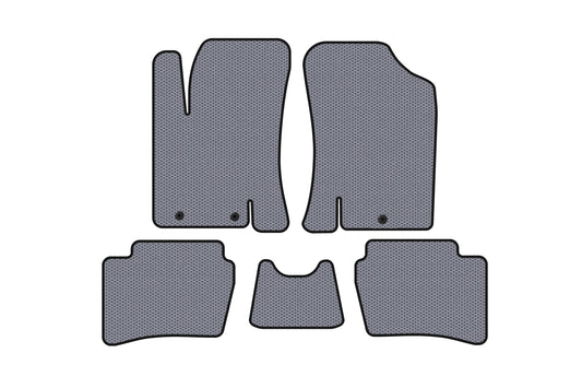 Rubber Floor Mats Carsuit (HB, Grey) for Hyundai I-20 2008-2012 - image 1