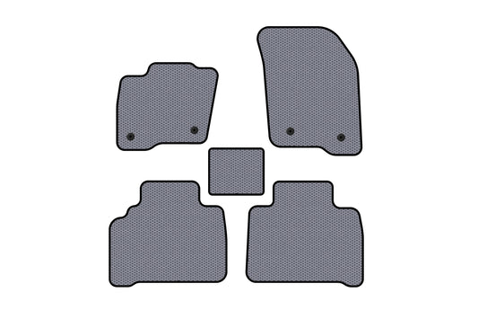 Rubber Floor Mats Carsuit (Gray) for Ford S-Max 2015- - image 1