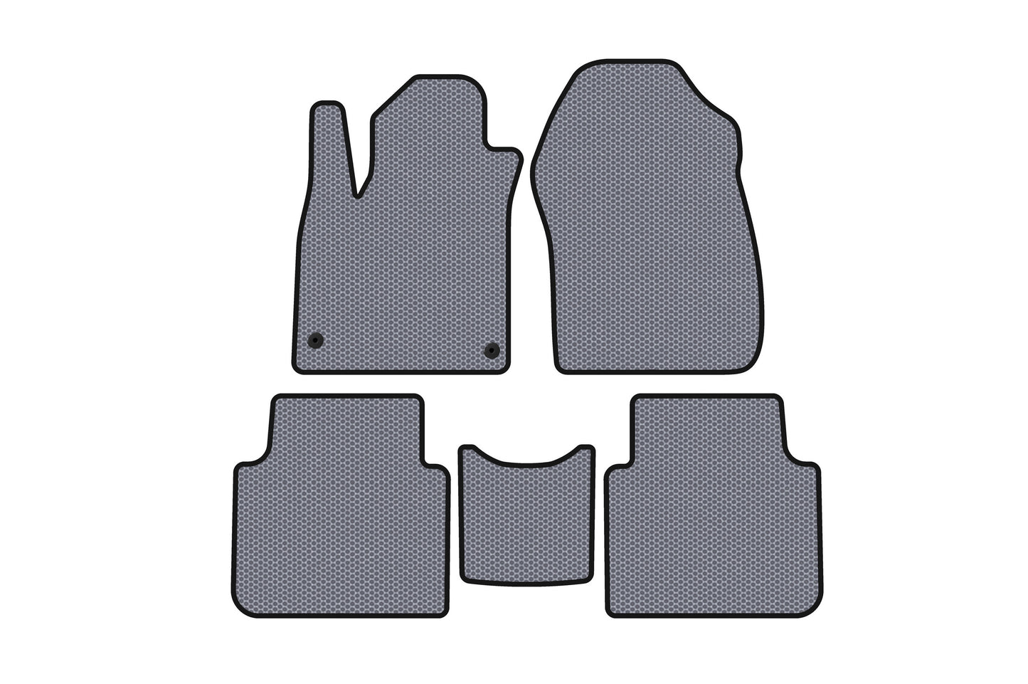 Rubber floor mats Carsuit (7-seater, grey) for Honda CRV 2017-2022 - image 1