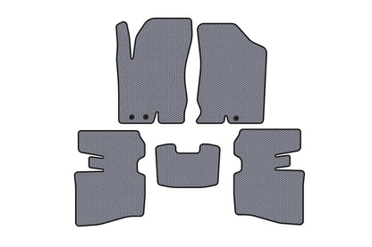 Rubber Floor Mats Carsuit (SW, Grey) for Hyundai I-30 2007-2011 - image 1