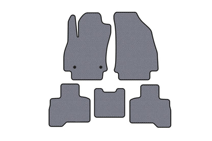 Rubber Floor Mats Carsuit (For Qubo 2008-2016, Grey) for Fiat Fiorino/Qubo 2008-2024 - image 1