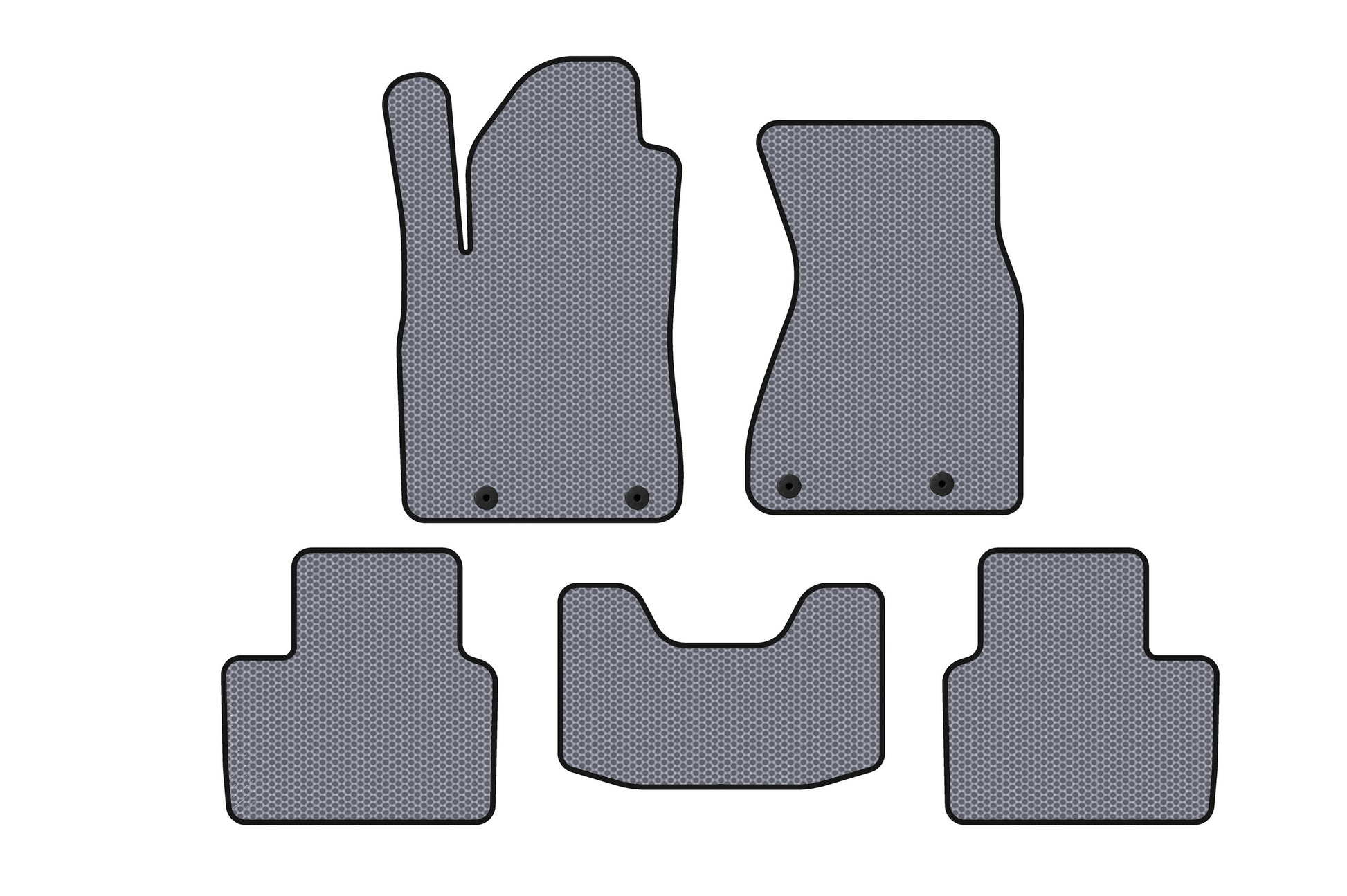Rubber floor mats Carsuit (Sedan, grey) for Audi A8 1994-2002 - image 1
