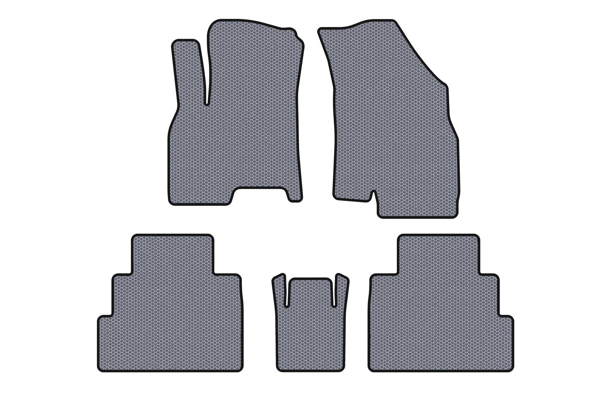 Rubber Floor Mats Carsuit (Gray) for Chery Tiggo 7 2020- - image 1