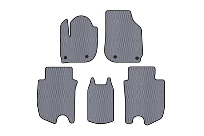 Rubber floor mats Carsuit (HB, Hybrid, gray) for Honda FIT/Jazz 2014- - image 1