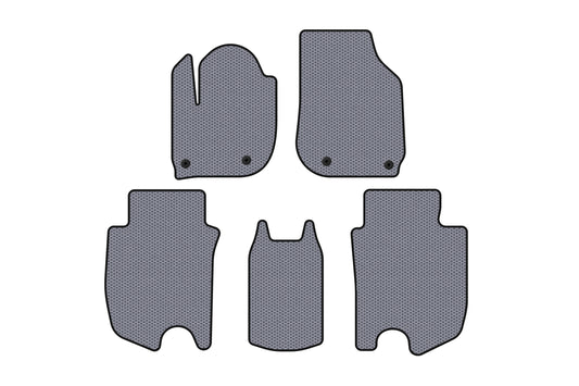 Rubber floor mats Carsuit (HB, Hybrid, gray) for Honda FIT/Jazz 2014- - image 1
