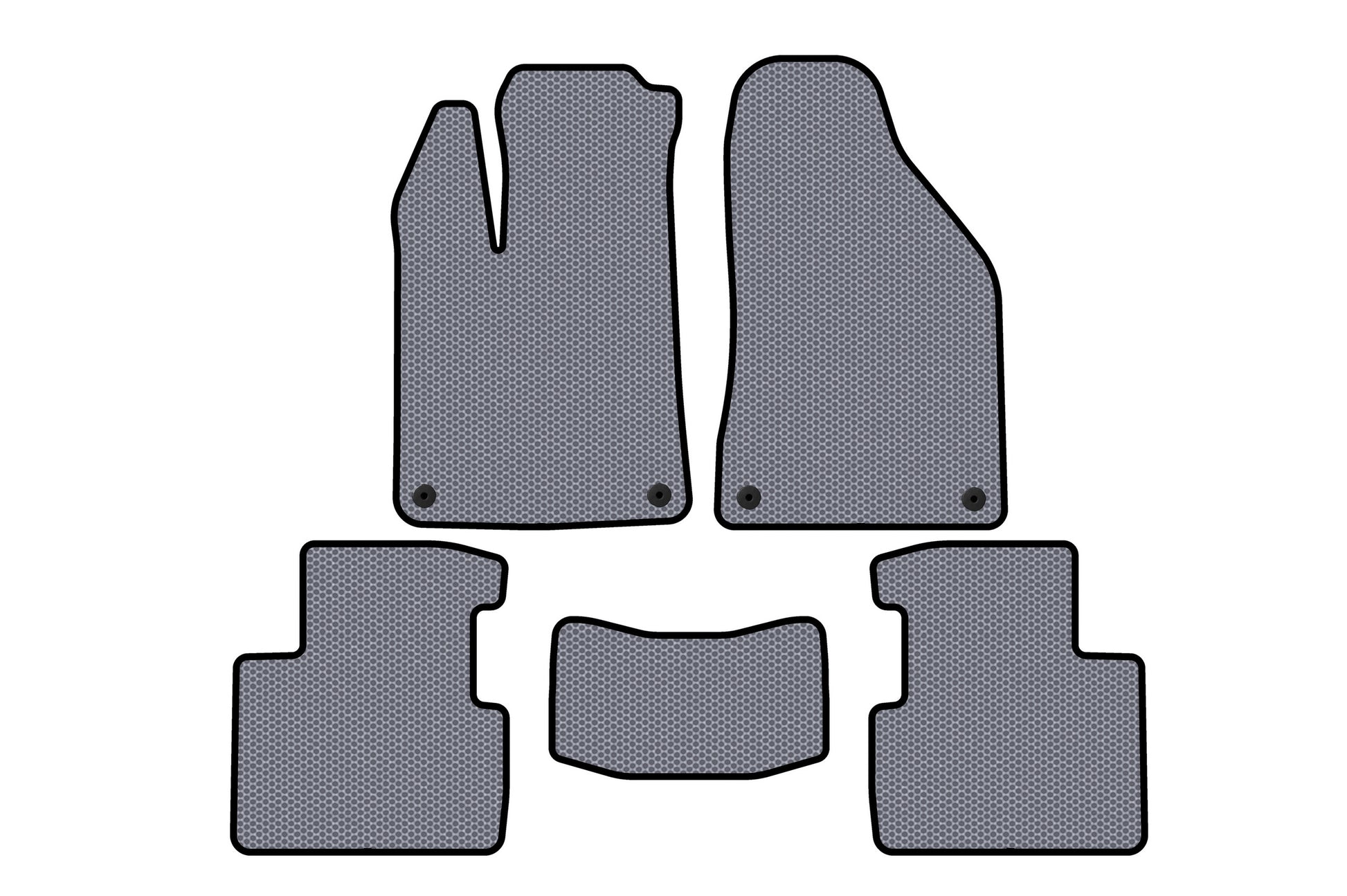 Rubber Floor Mats Carsuit (SD, Gray) for Chrysler 200 II 2014-2017 - image 1