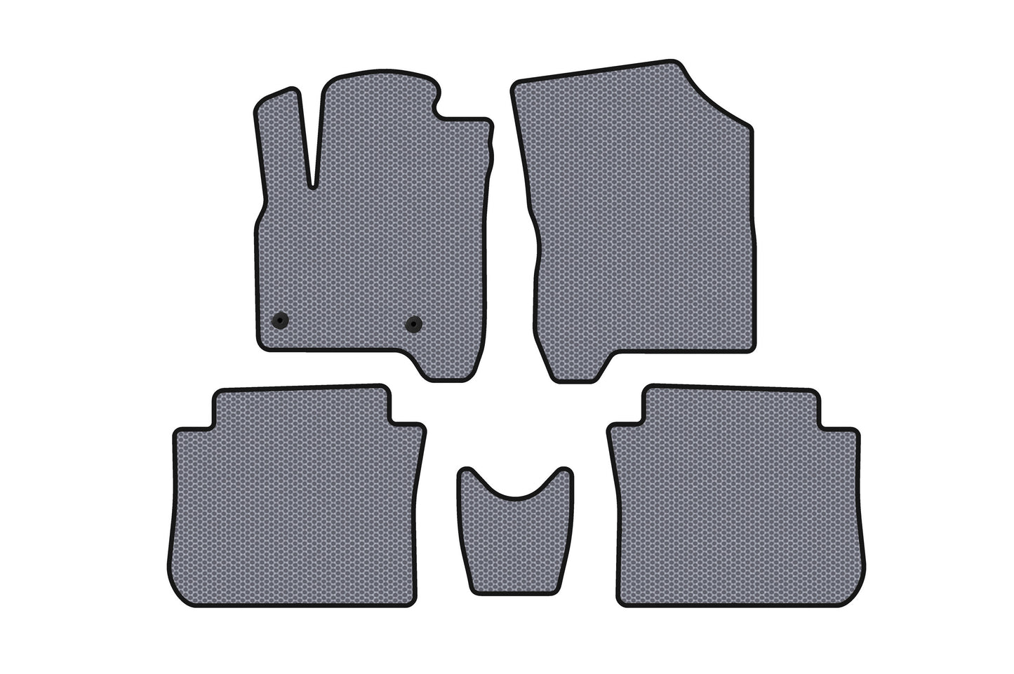 Rubber Floor Mats Carsuit (Gray) for Citroen C-3 Picasso 2010-2017 - image 1
