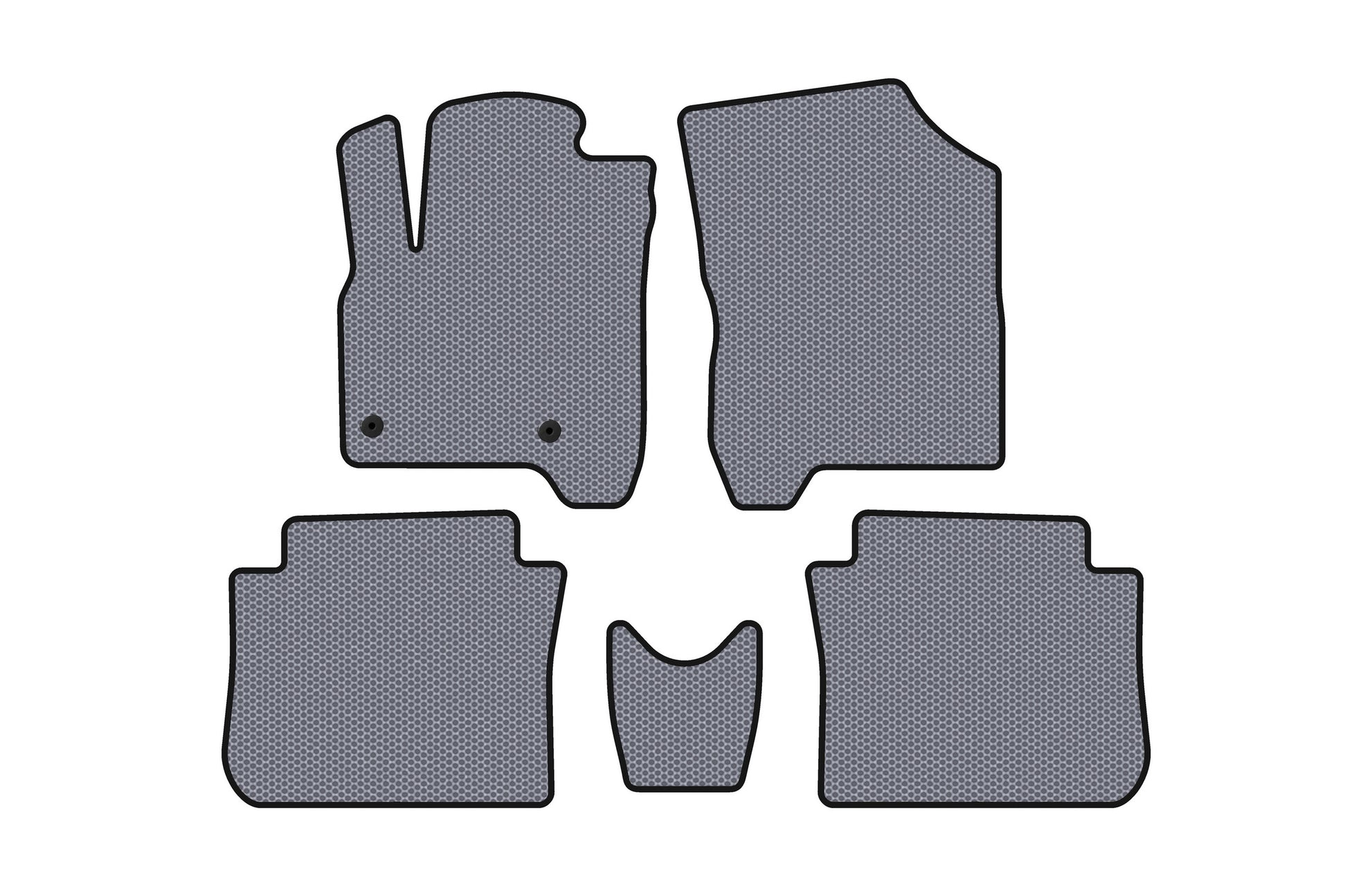 Rubber Floor Mats Carsuit (Gray) for Citroen C-3 Picasso 2010-2017 - image 1
