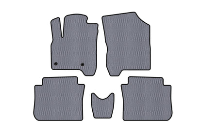Rubber Floor Mats Carsuit (Gray) for Citroen C-3 Picasso 2010-2017 - image 1