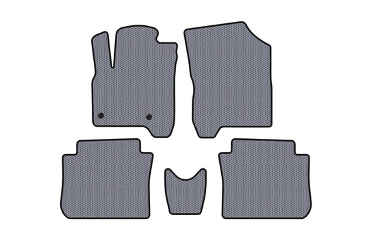 Rubber Floor Mats Carsuit (Gray) for Citroen C-3 Picasso 2010-2017 - image 1