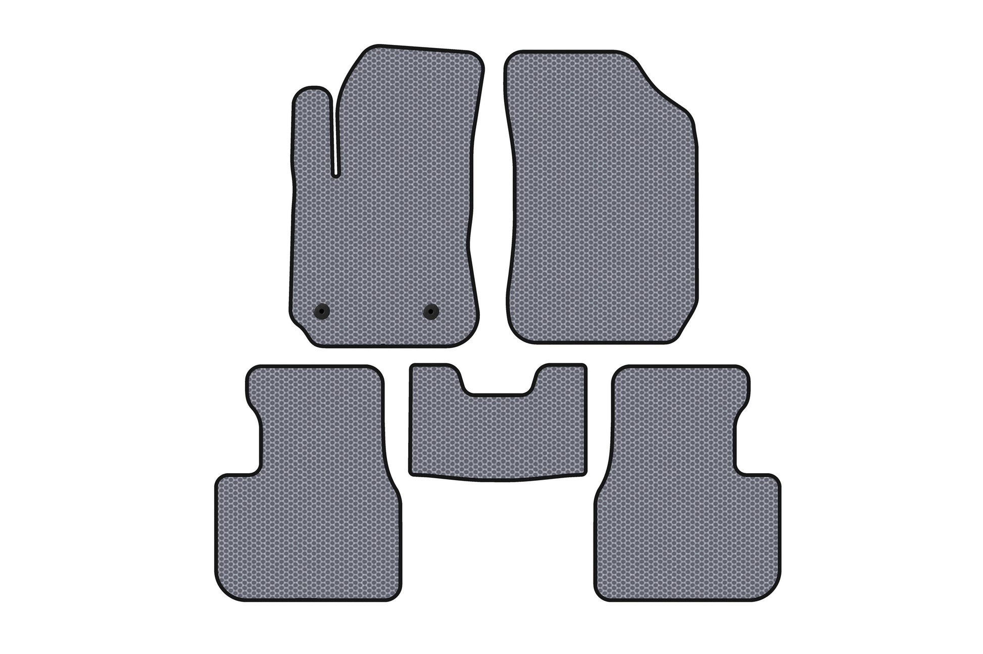 Rubber Floor Mats Carsuit (Gray) for Citroen Cactus 2014-2020 - image 1