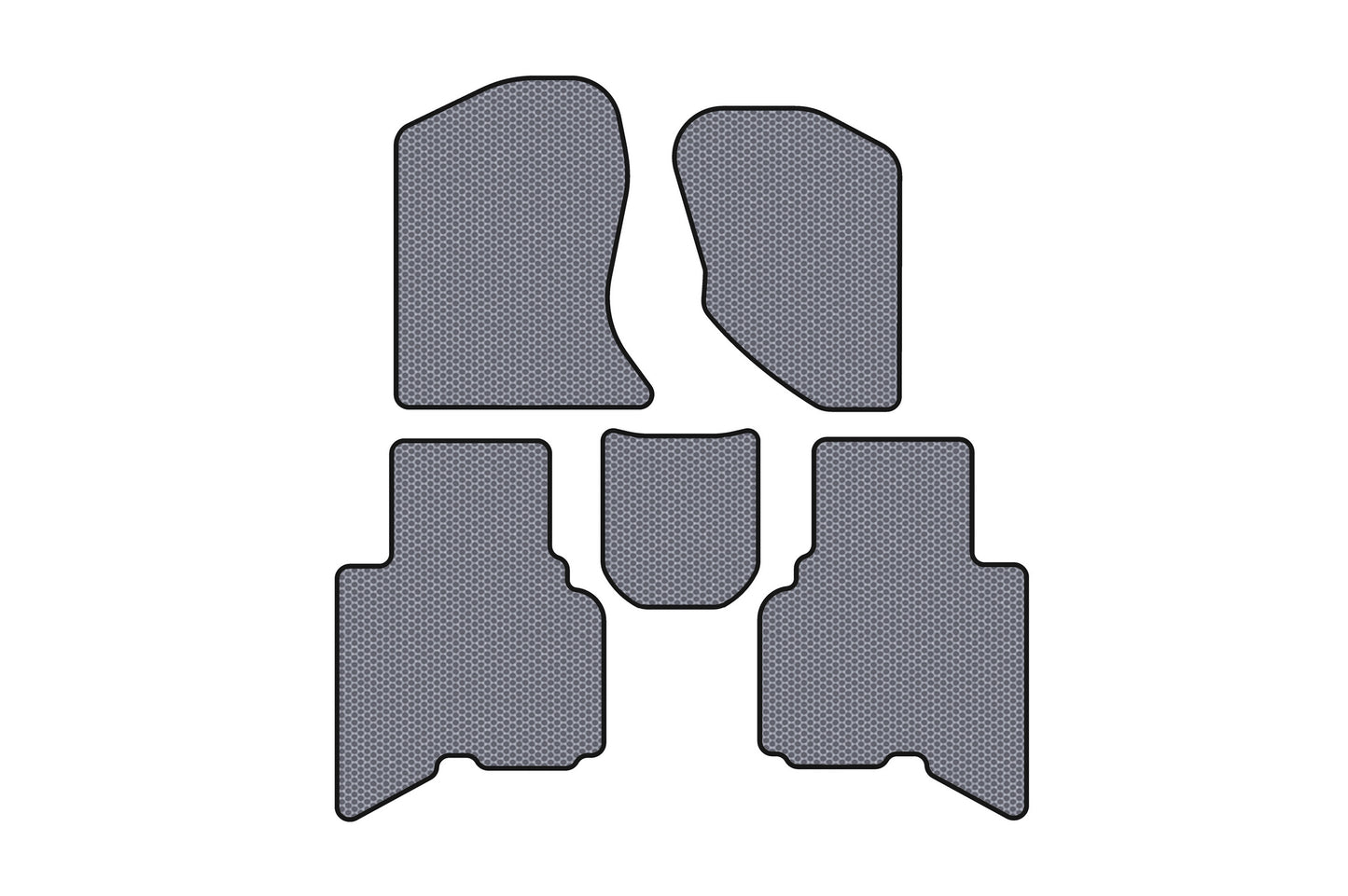 Rubber floor mats Carsuit (2010-2014, gray) for GreatWall Haval/Hover H3 2005-2013 - image 1