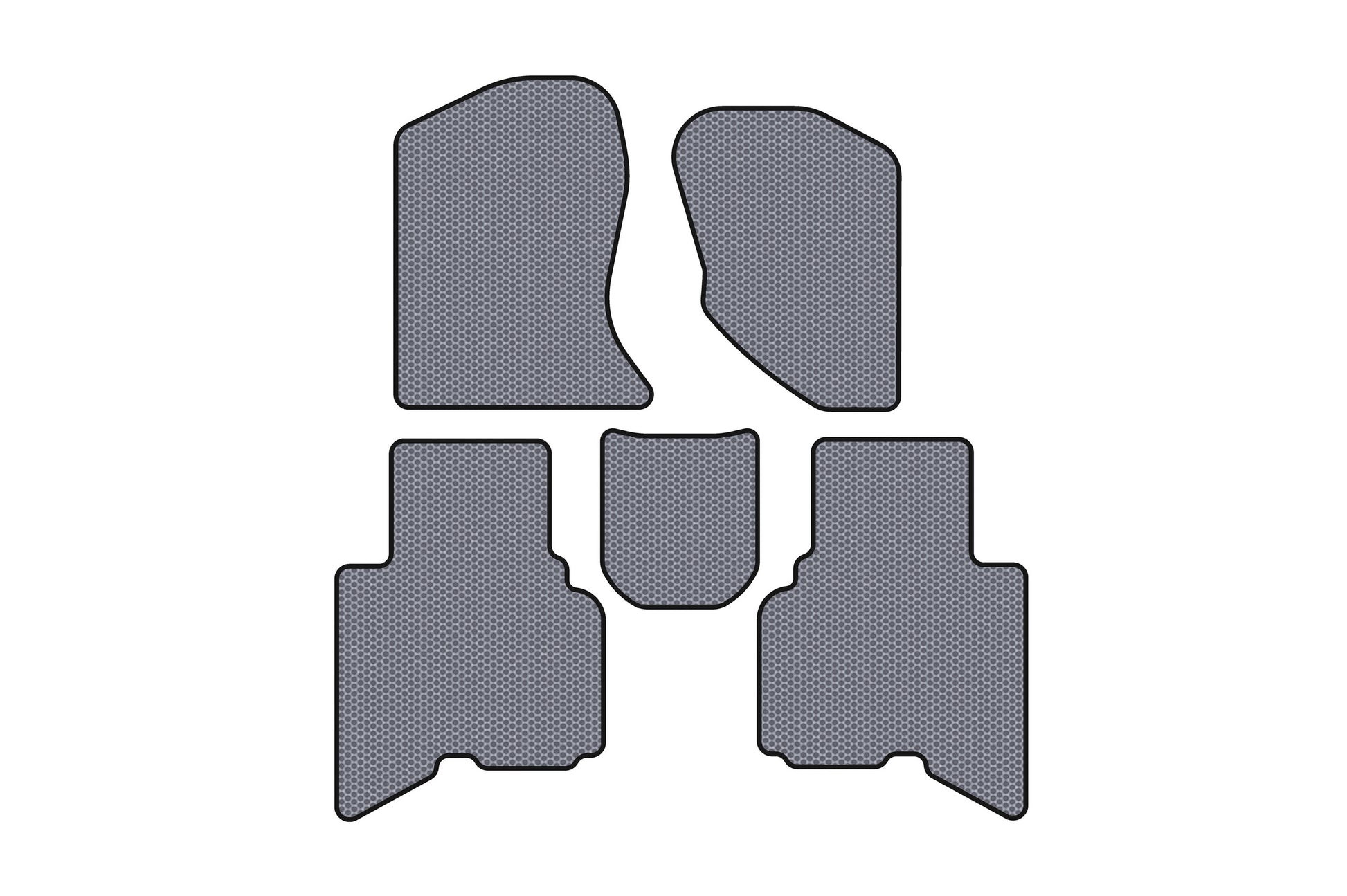 Rubber floor mats Carsuit (2010-2014, gray) for GreatWall Haval/Hover H3 2005-2013 - image 1