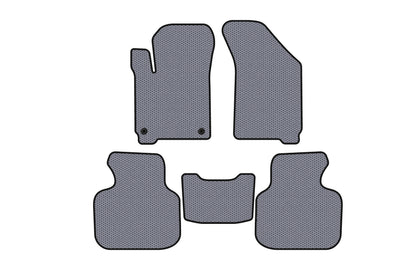 Rubber floor mats Carsuit (2011-2020, 7-seater, gray) for Dodge Journey 2008-2020 - image 1