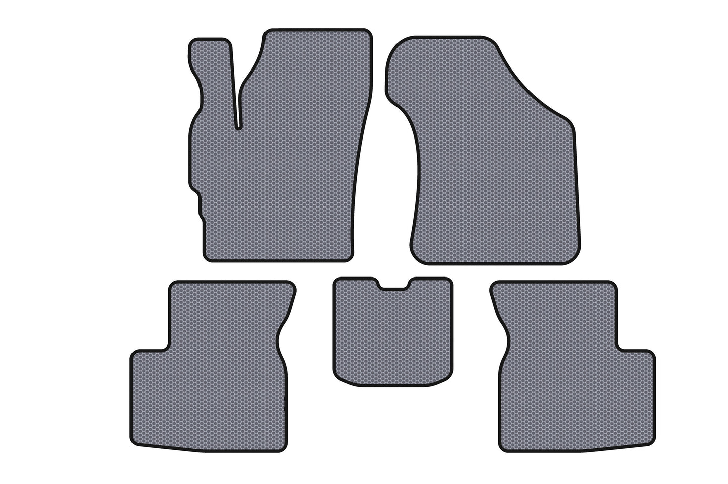Rubber Floor Mats Carsuit (Gray) for Chery QQ 2003-2022 - image 1