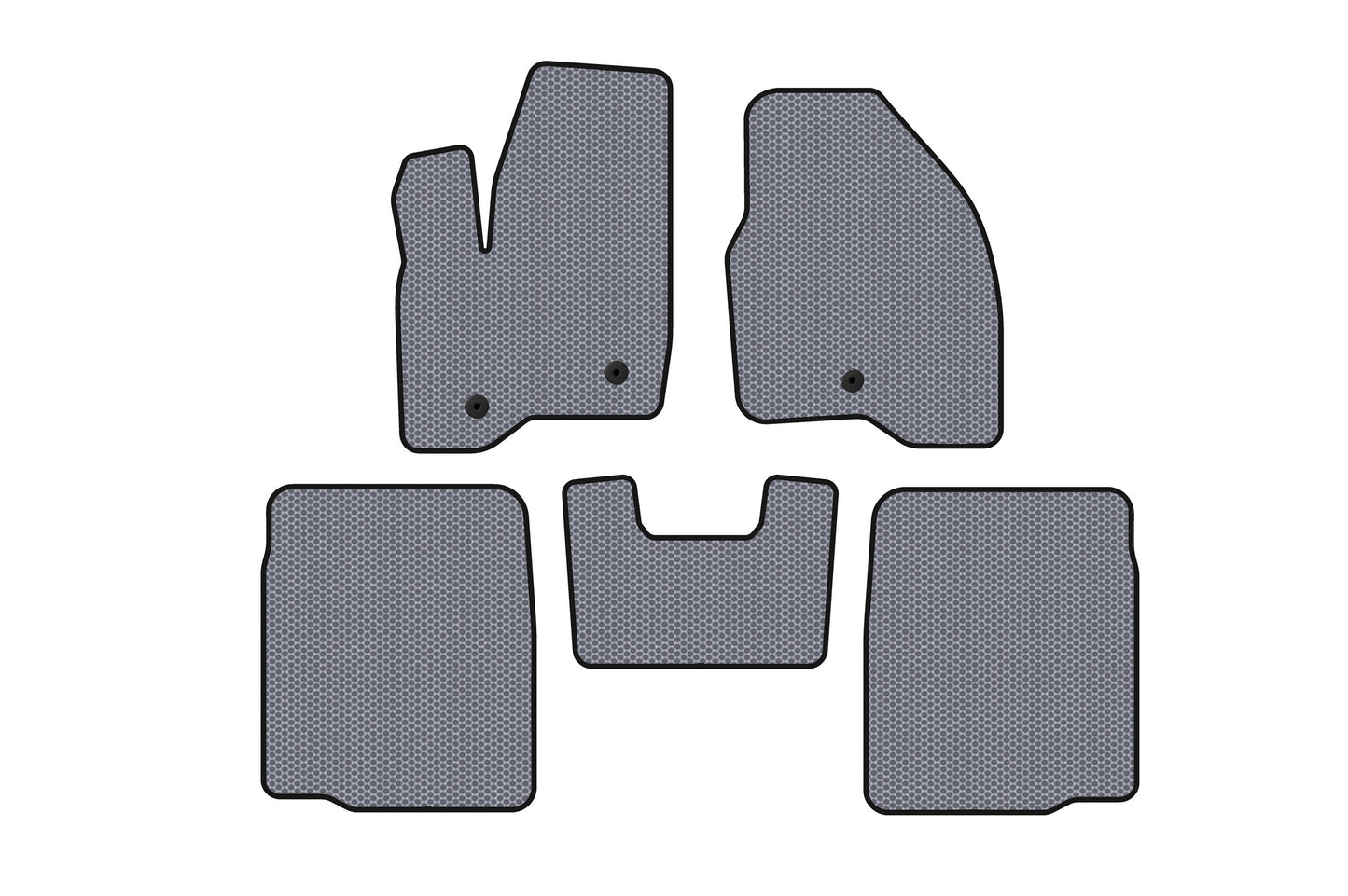 Rubber floor mats Carsuit (2 rows, 2011-2015, gray) for Ford Explorer 2011-2019 - image 1