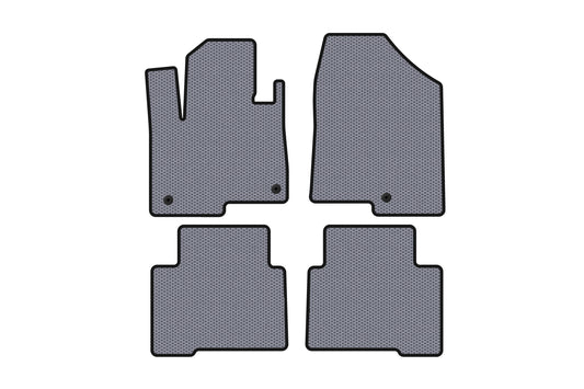 Rubber Floor Mats Carsuit (2 Rows, for Grand, Gray) for Hyundai Santa Fe 4 2018-2023 - image 1