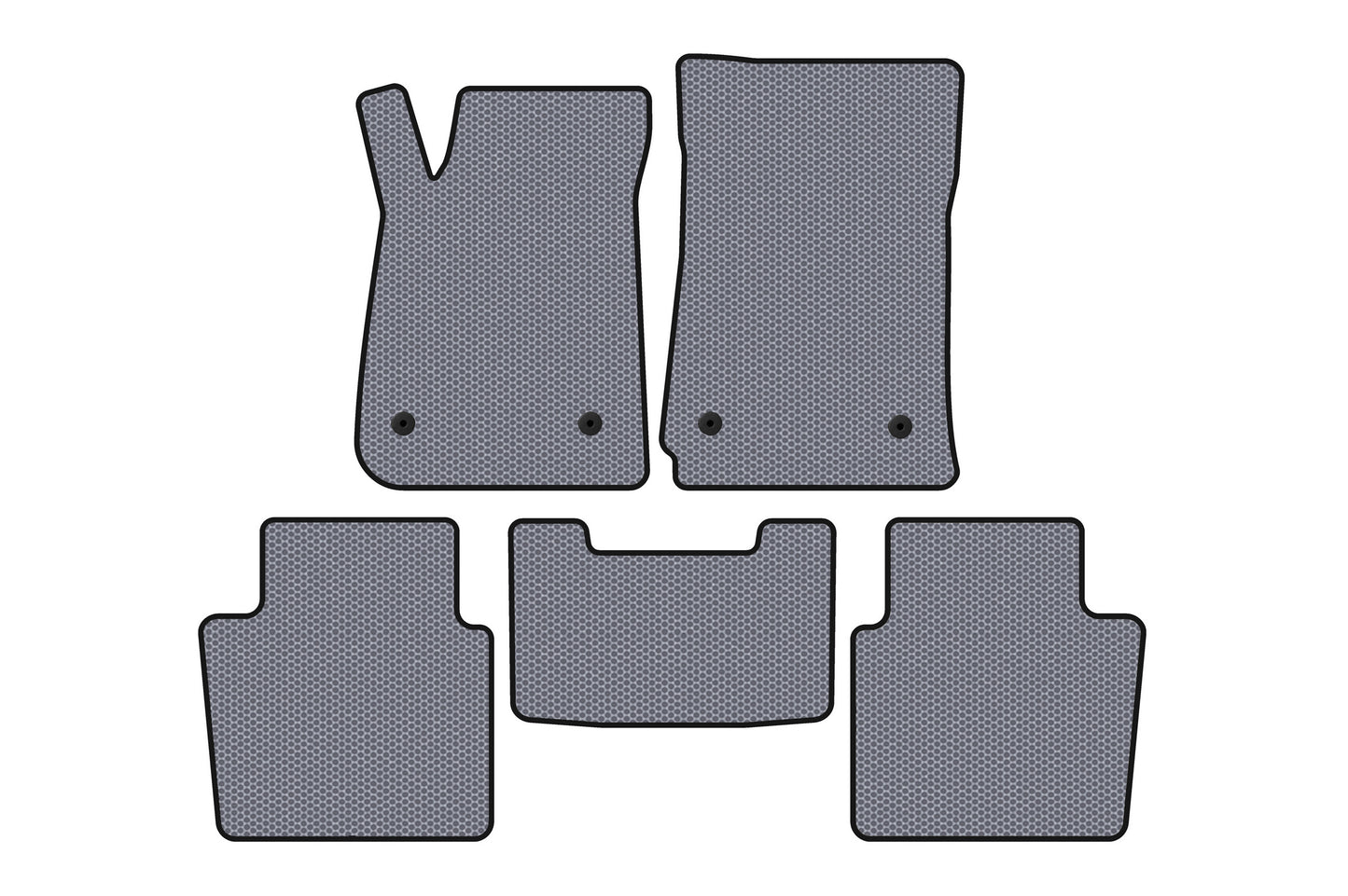 Rubber Floor Mats Carsuit (SD, Gray) for Chevrolet Impala 2013-2020 - image 1