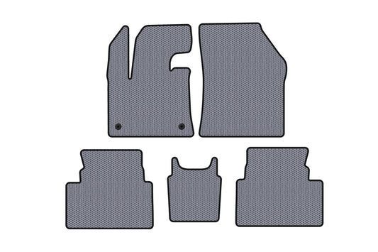 Rubber floor mats Carsuit (floor-mounted accelerator, grey) for Citroen C5 Aircross 2017- - image 1
