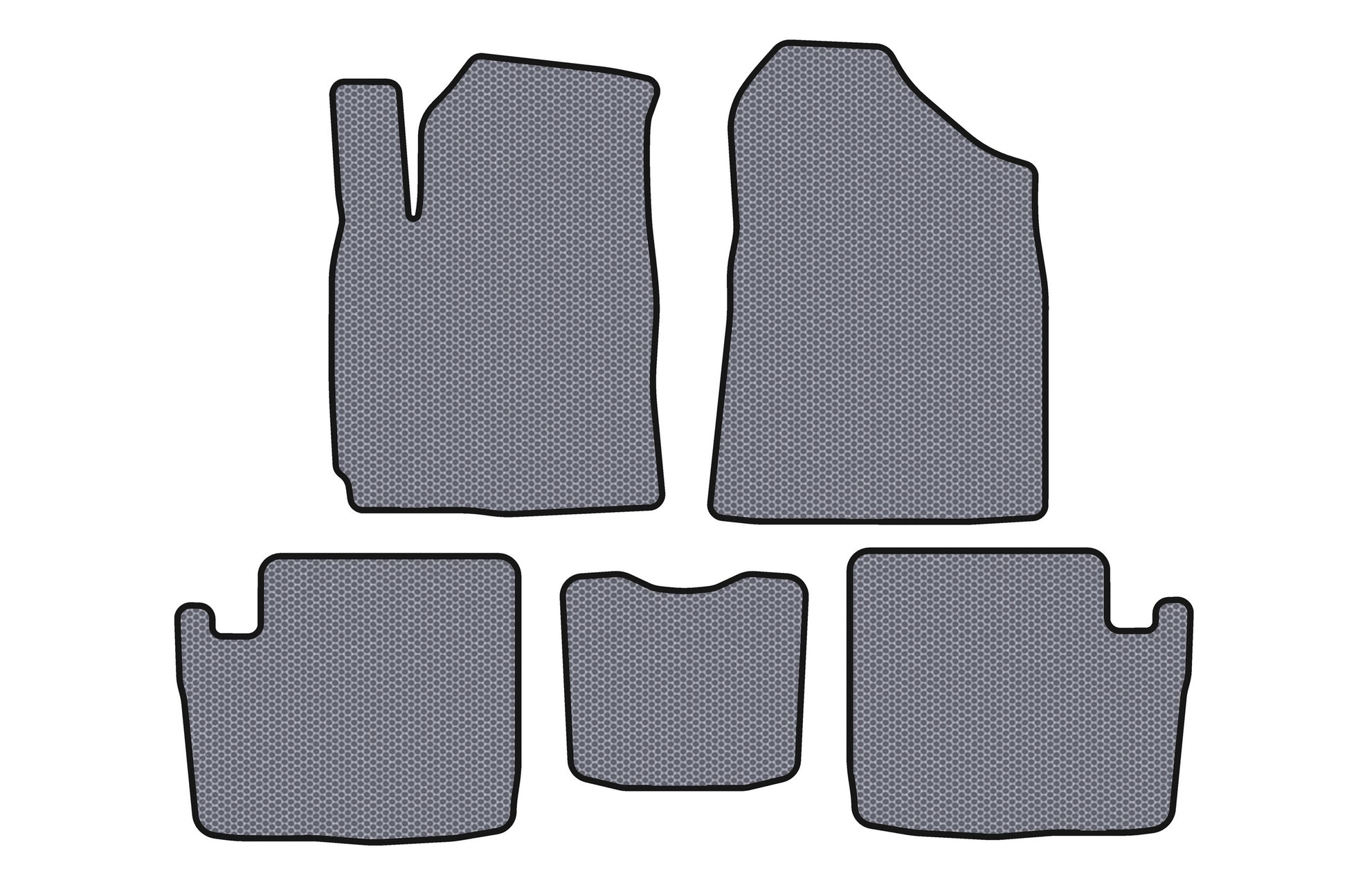 Rubber floor mats Carsuit (2005-2009, gray) for Chery Tiggo 1 2005-2016 - image 1