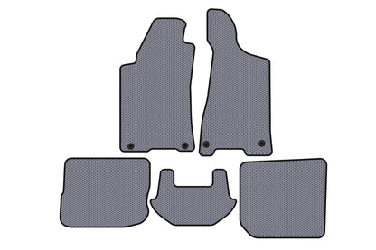 Rubber floor mats Carsuit (1991-1996, Sedan, grey) for Audi 80/90 1987-1996 - image 1