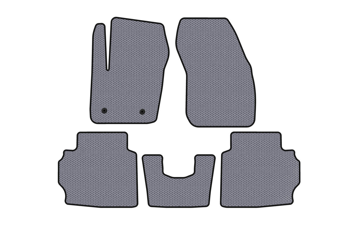 Rubber Floor Mats Carsuit (LB, Gray) for Ford Mondeo 2014-2022 - image 1