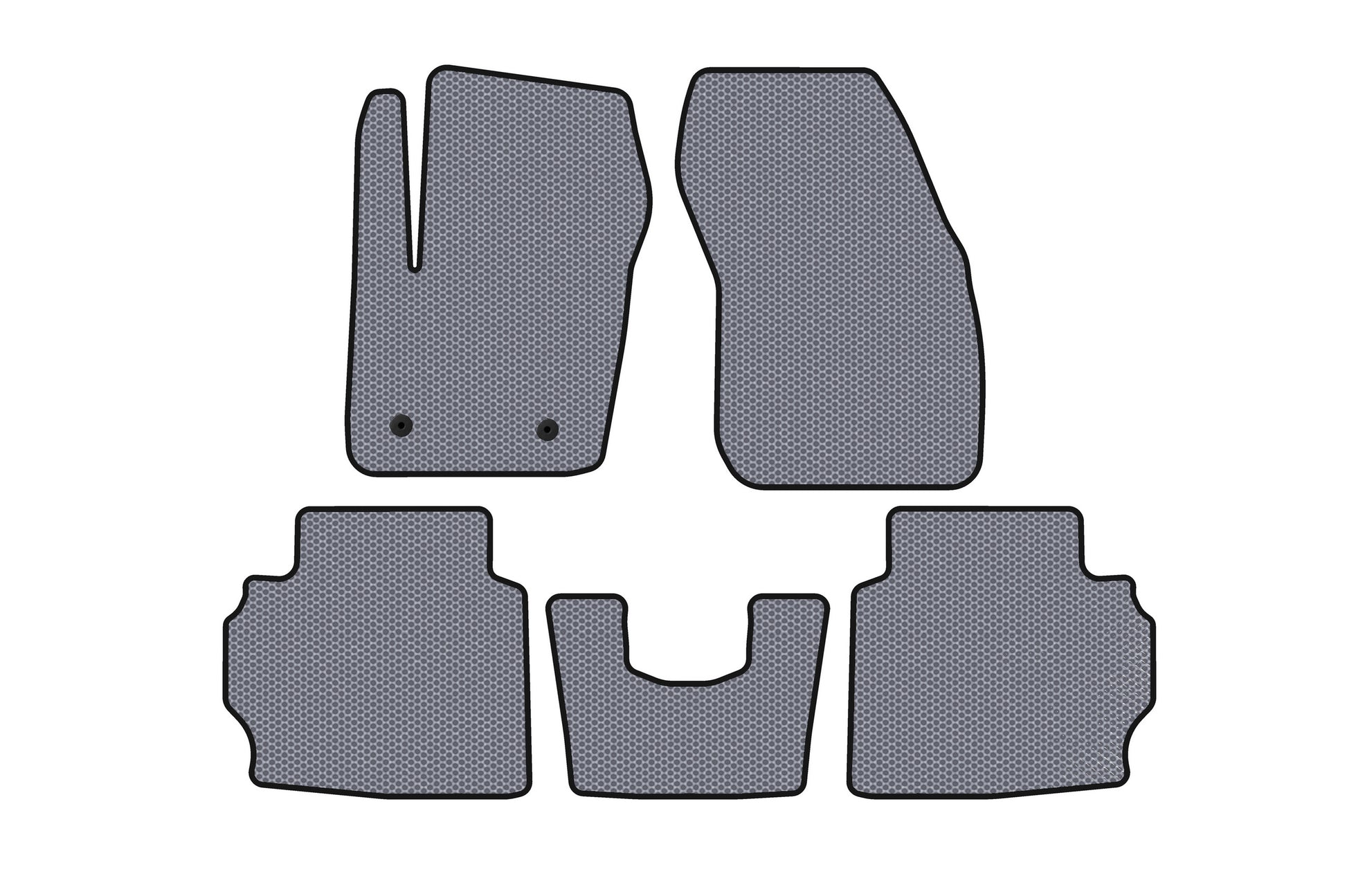 Rubber Floor Mats Carsuit (LB, Gray) for Ford Mondeo 2014-2022 - image 1