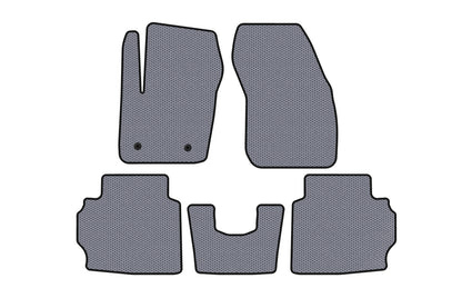 Rubber Floor Mats Carsuit (LB, Gray) for Ford Mondeo 2014-2022 - image 1