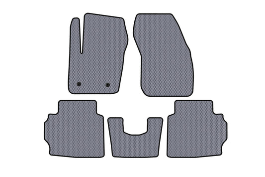 Rubber Floor Mats Carsuit (LB, Gray) for Ford Mondeo 2014-2022 - image 1