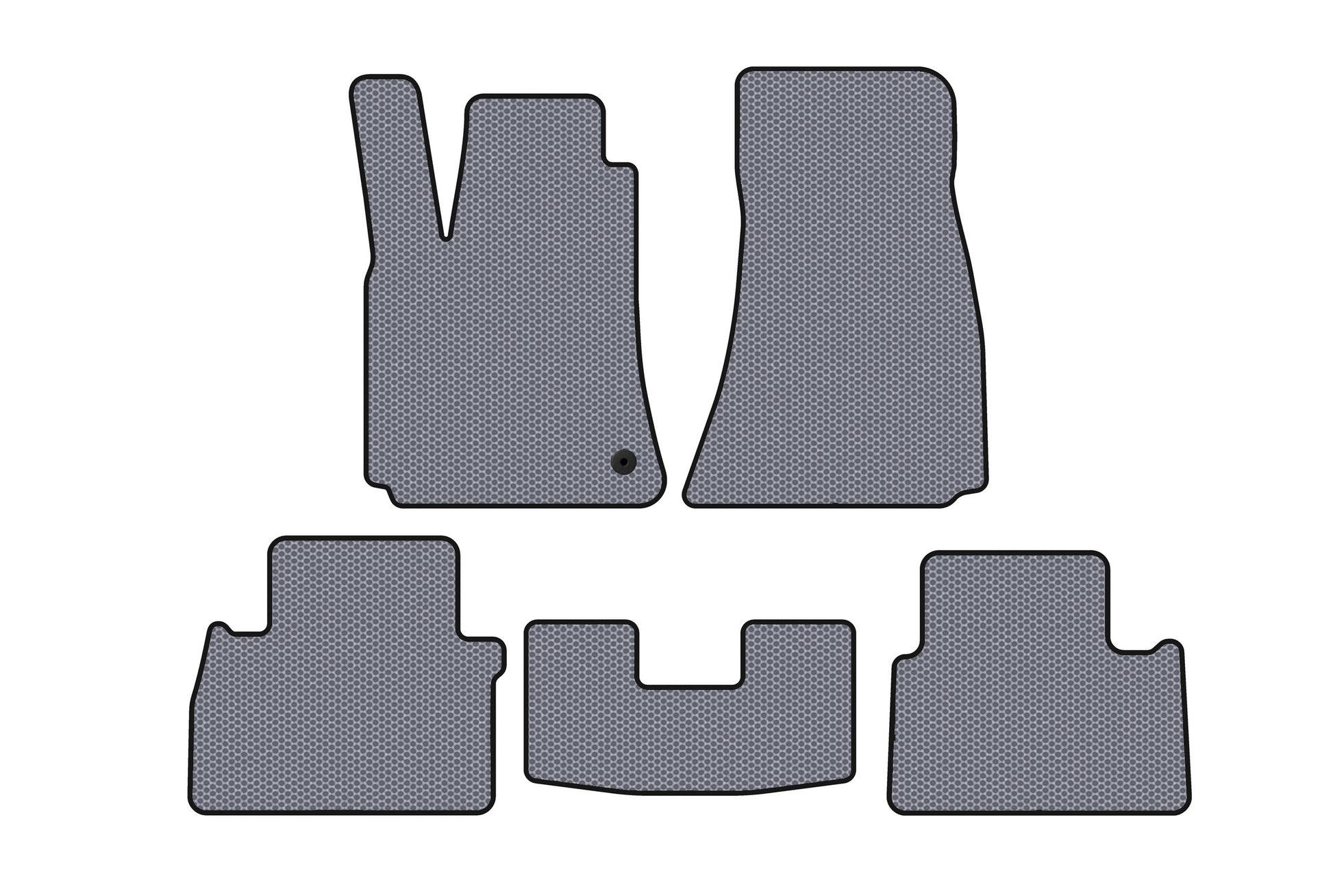 Rubber Floor Mats Carsuit (SD, Gray) for Chrysler C300 2004-2011 - image 1