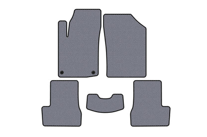 Rubber Floor Mats Carsuit (HB, Grey) for Citroen C-3 2009-2016 - image 1