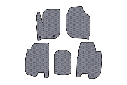 Rubber Floor Mats Carsuit (HB, Grey) for Honda FIT/Jazz 2014- - image 1