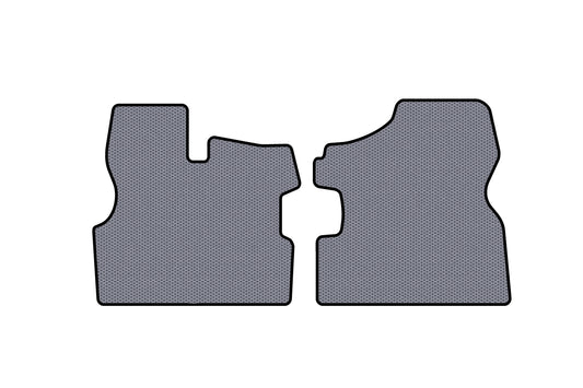 Rubber Floor Mats Carsuit (Gray) for Ford Transit 1991-2000 - image 1