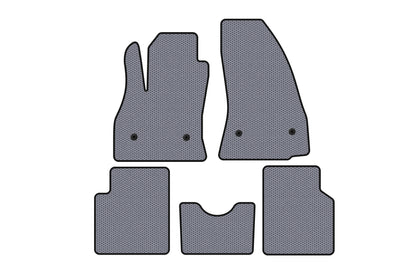 Rubber floor mats Carsuit (for 500L, grey) for Fiat 500/500L 2013-2022 - image 1