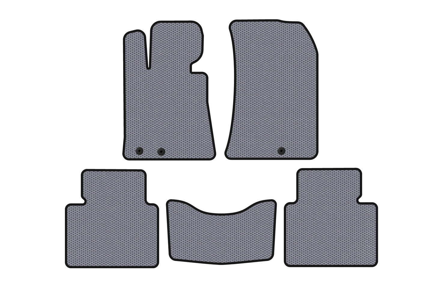 Rubber Floor Mats Carsuit (Gray) for Hyundai Genesis BH 2008-2013 - image 1