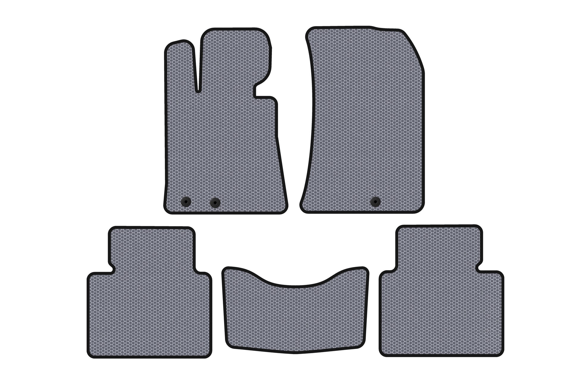 Rubber Floor Mats Carsuit (Gray) for Hyundai Genesis BH 2008-2013 - image 1