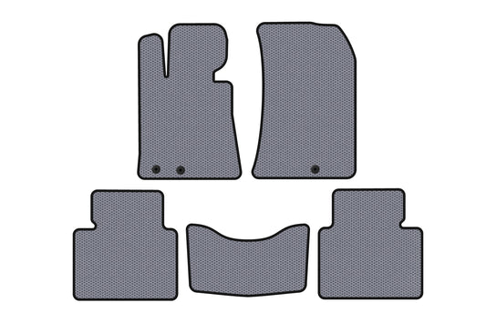 Rubber Floor Mats Carsuit (Gray) for Hyundai Genesis BH 2008-2013 - image 1