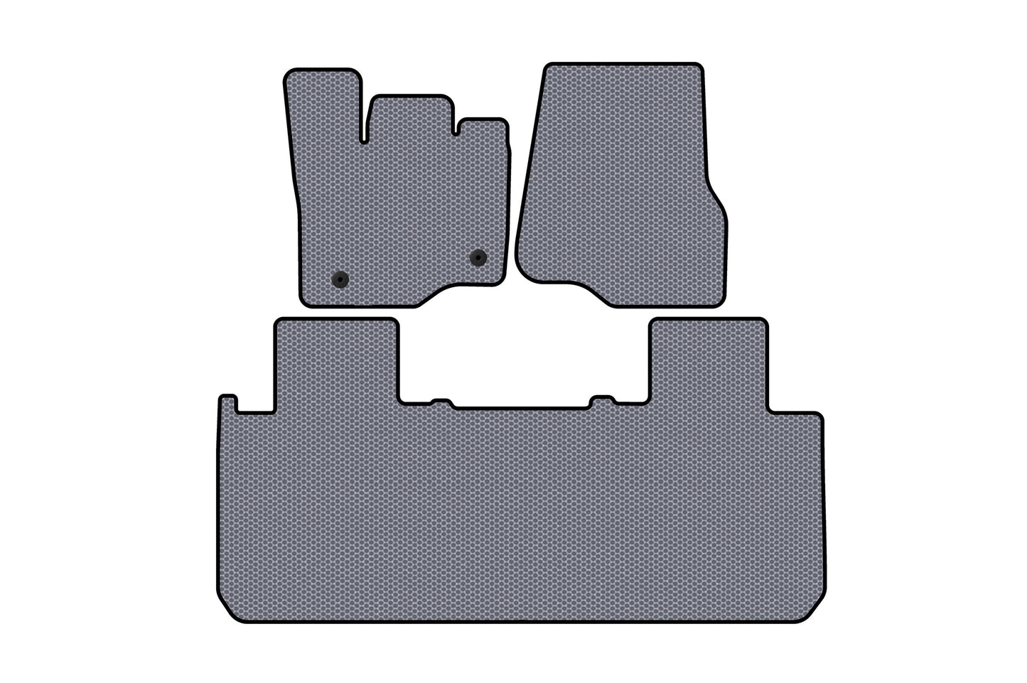 Rubber Floor Mats Carsuit (Gray) for Ford F-150 2014-2021 - image 1
