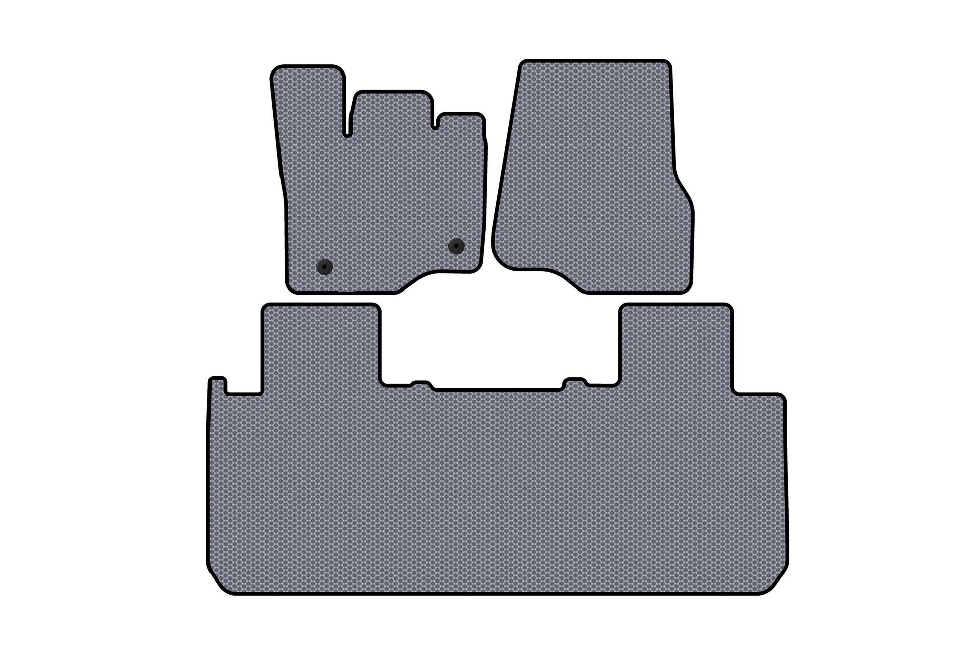 Rubber Floor Mats Carsuit (Gray) for Ford F-150 2014-2021 - image 1