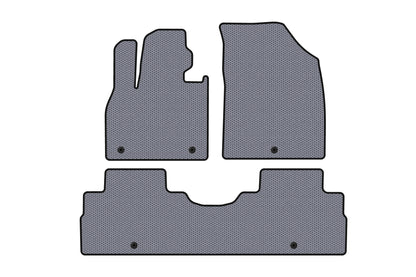 Rubber floor mats Carsuit (2 rows, 8-seater, grey) for Hyundai Palisade 2018-2025 - image 1