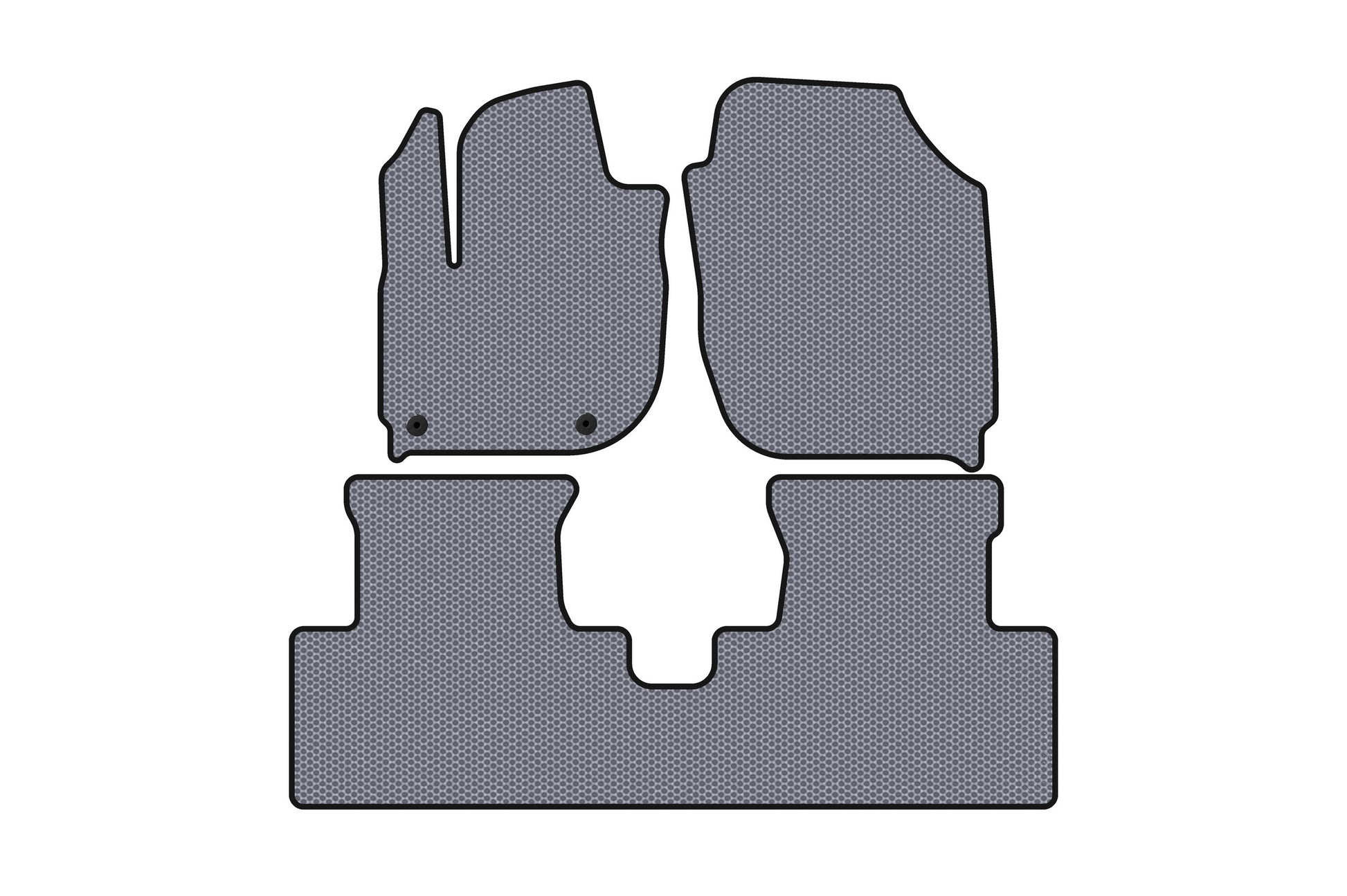Rubber Floor Mats Carsuit (Electric, Gray) for Honda X-NV/Ciimo X-NV 2019- - image 1